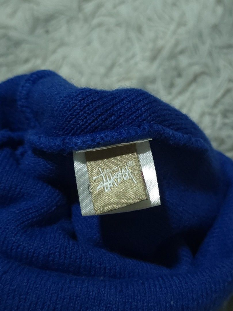 Stussy Beanie Blue Acrylic (Category: Caps & Hats) located in Abulug. Submitted by humanwhosellthings (Listing ID 1459831683, Image 3). Description: - Classic Stussy beanie in a vibrant blue. - Made from 100% acrylic for warmth and comfort. - Features the iconic Stussy logo embroidered on the front. - Versatile for everyday wear or adding a pop of color. - One size fits most..