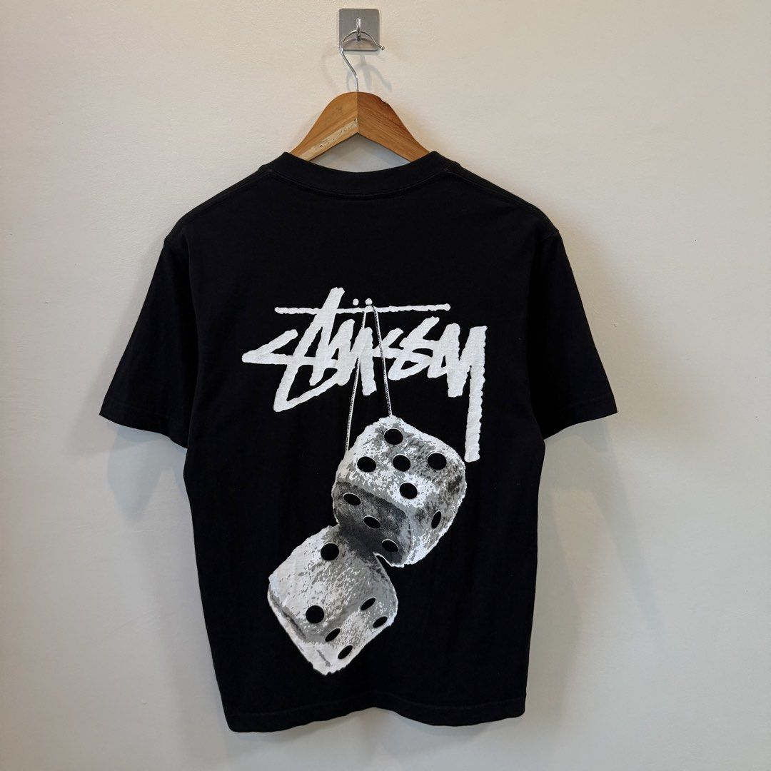 Stussy Fuzzy Hanging Dice (Category: Tshirts & Polo Shirts ) located in Paniqui. Submitted by justyntrouves (Listing ID 1459747032, Image 1). Description: Tag Size: Small (Dimensions in inches) Width: 18.5 Length: 26.5 Condition: 9/10 Minimal white marks see pics Buyer will shoulder the shipping fee. Check all photos before purchasing. For any questions, feel free to ask. .