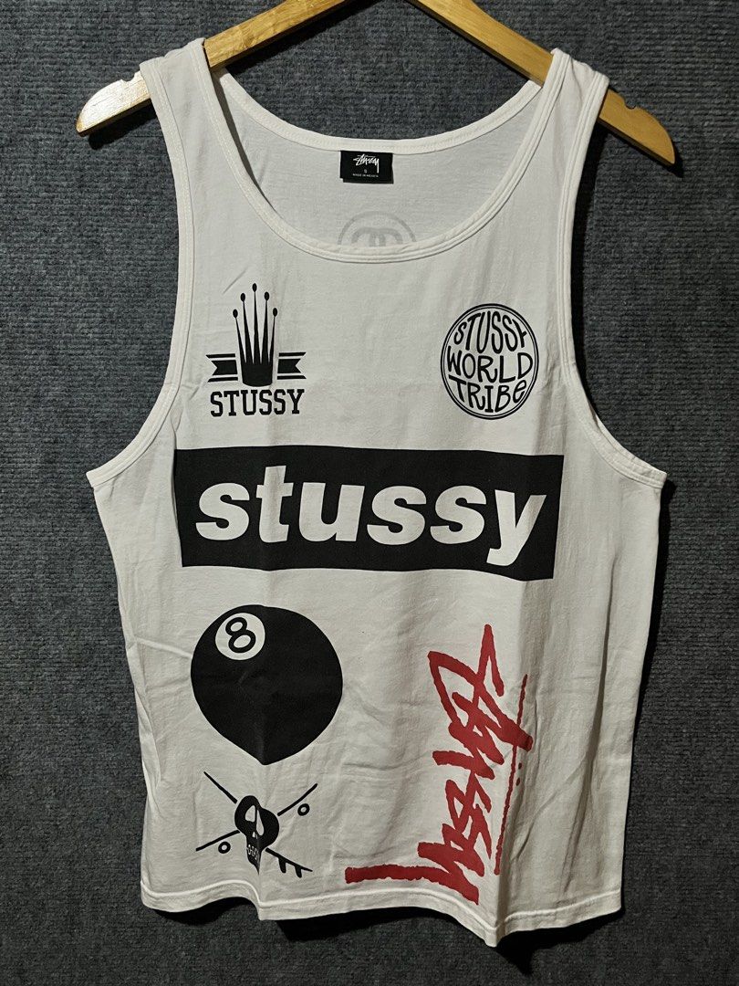 STUSSY MIX LOGO TANKTOPS (Category: Activewear) located in Naga. Submitted by goodfinds_only.v1 (Listing ID 1459827201, Image 2). Description: FOR SELL -STUSSY MIX LOGO TANKTOPS SIZE:SMALL MEASUREMENTS WIDTH:19 INCHES LENGTH:27 INCHES COLOR RATE:9.5/10 COLOR MAY VARY DUE TO LIGHTNING EXCELLENT CONDITION NO FLAWS PRICE✉️ DM ME TO PURCHASE! LOCATION:NAGA CITY BICOL REGION.