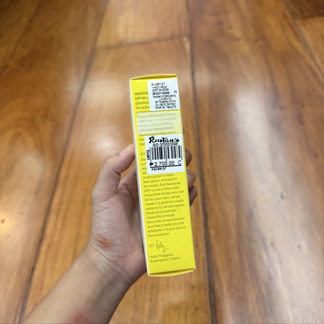 Supergoop Mineral Matte Screen (Category: Face Care) located in Muntinlupa City. Submitted by myrandomthingz (Listing ID 1459862899, Image 2). Description: SRP: ₱2,700.