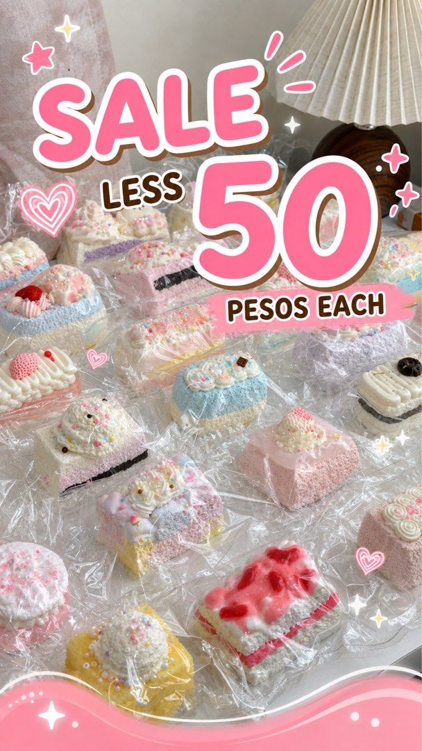 TABA SQUISHY SALE (Category: Designer & Blind Box Toys) located in Tagbilaran City. Submitted by _harriet_ (Listing ID 1459754402, Image 2). Description: ALL SQUISHIES ARE NOW ₱50 OFF EACH! 😍 Your sign to get that squishy you’ve been eyeing! 👀💗 Grab yours before your favorite one gets taken! Limited stocks only! 💕 ♡ Location: Bohol ♡ MOD: J&T (Shipping fee is ₱85) ♡ MOP: Gcash | Maya | BPI.