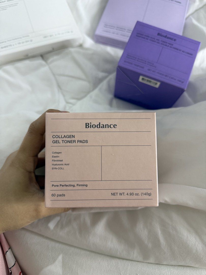 TAKE ALL BIODANCE SETS (Category: Face Care) located in Tarlac. Submitted by mechaellat (Listing ID 1459887760, Image 2). Description: Biodance REJUVENATING CAVIAR PDRN REAL DEEP MASK BIO COLLAGEN REAL DEEP MASK COLLAGEN GEL TONER PADS CAVIAR PDRN DUAL GEL TONER PADS.