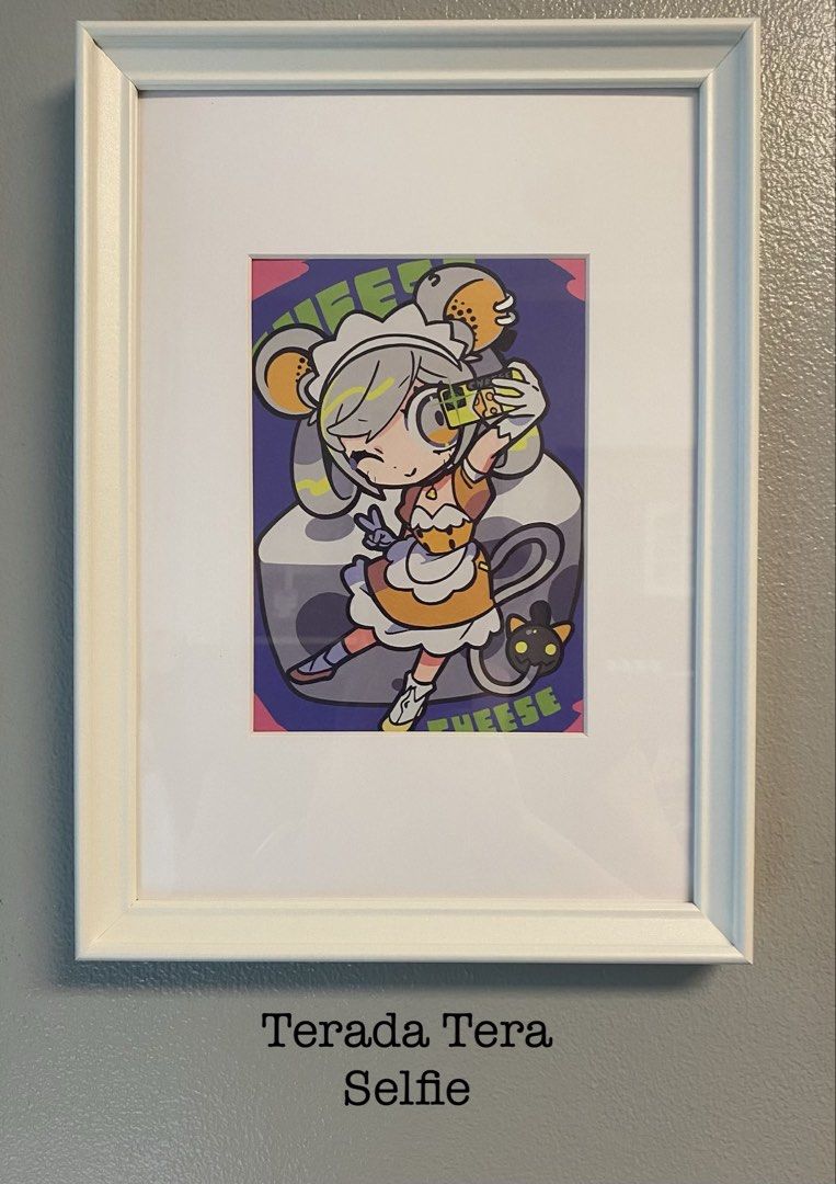 Terada Tera Art Print Licensed Framed A4 size (Category: Art & Prints) located in San Juan City. Submitted by timiaccess52249 (Listing ID 1459847735, Image 3). Description: Framed Terada Tera Art Print Frame:A4 size Art Print: 5x7 Terada Tera is a wildly popular Japanese digital creator known for her distinct pop-and-dark aesthetic, striking color palettes, and edgy, expressive character designs. Her unique style has crossed over into high fashio