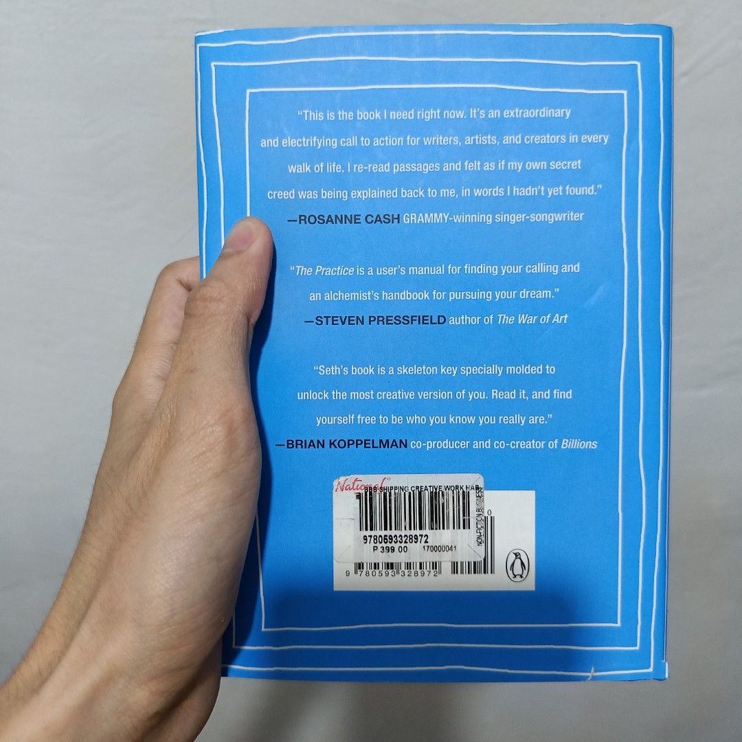 The Practice: Shipping Creative Work (HB) — Seth Godin (Category: Textbooks) located in Manila. Submitted by x_danilo (Listing ID 1459750606, Image 3). Description: PLEASE READ HERE: Title: The Practice: Shipping Creative Work (HB) — Seth Godin Condition: Very Good Condition. Authentic Copy Pages: 261 Pages Price: (REPRICED FROM ₱290 TO ₱275 + SF) READING PLATFORM RATING: • Goodreads — 3.95/5 ⭐ • Storygraph — 3.85/5 ⭐ GENRE: • Nonfiction / Busine