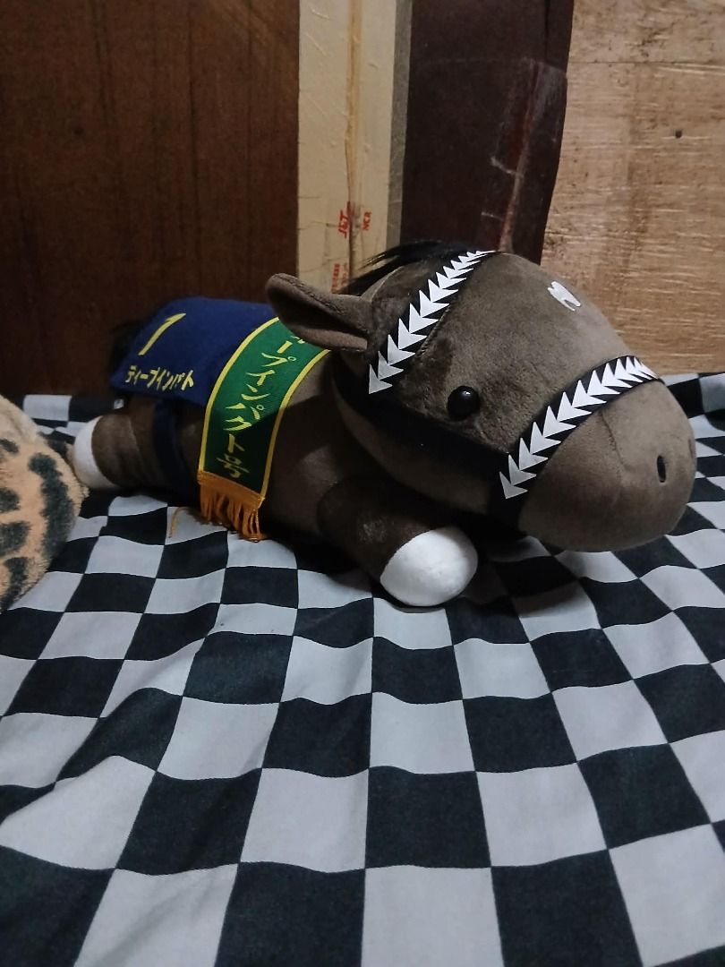 Thoroughbred Collection Deep Impact Horse Plush Stuff Toy (Category: Plushies & Soft Toys) located in Manila. Submitted by sendecluttersandsells (Listing ID 1459804548, Image 1). Description: Thoroughbred Collection Deep Impact Horse Plush Stuff Toy Size: Large Issue: None! Loc: South Caloocan Ship: J&T Meetup: SM Grand or Monumento.