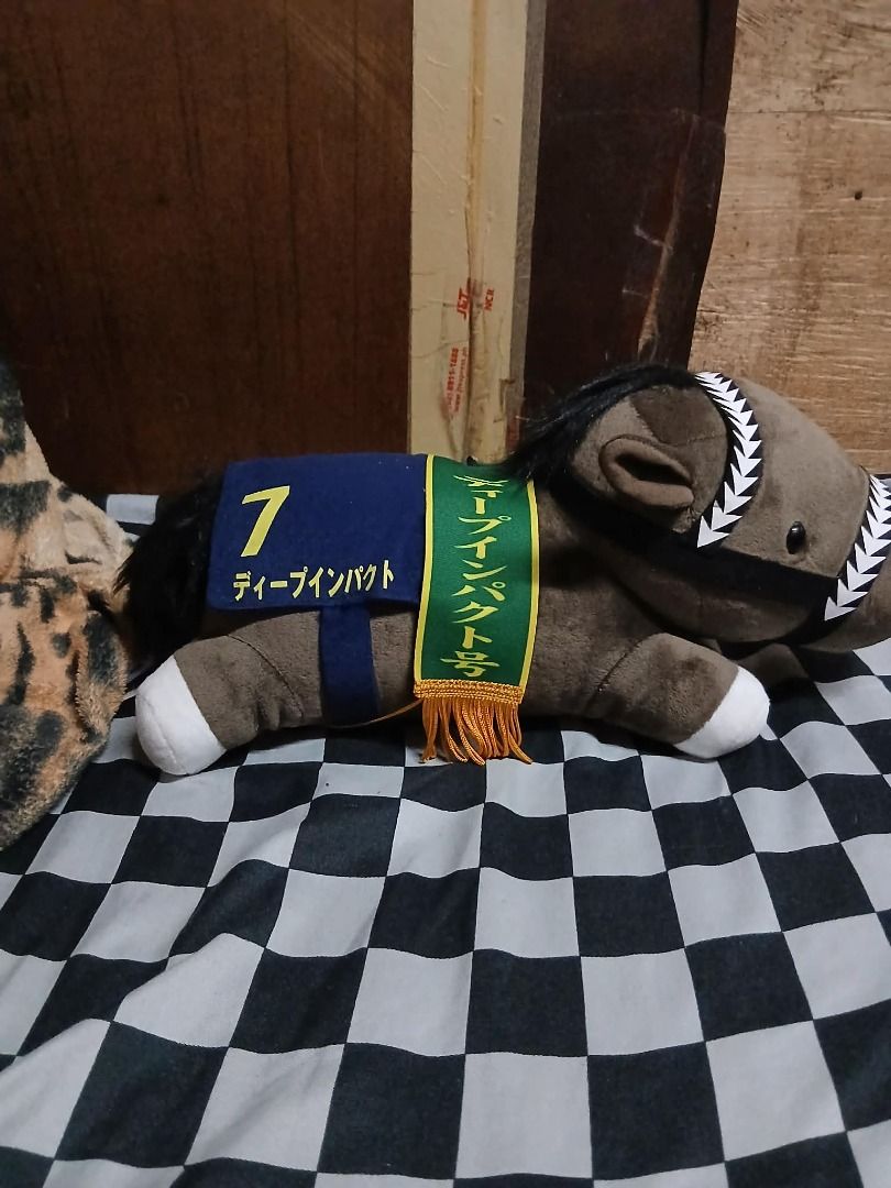 Thoroughbred Collection Deep Impact Horse Plush Stuff Toy (Category: Plushies & Soft Toys) located in Manila. Submitted by sendecluttersandsells (Listing ID 1459804548, Image 2). Description: Thoroughbred Collection Deep Impact Horse Plush Stuff Toy Size: Large Issue: None! Loc: South Caloocan Ship: J&T Meetup: SM Grand or Monumento.