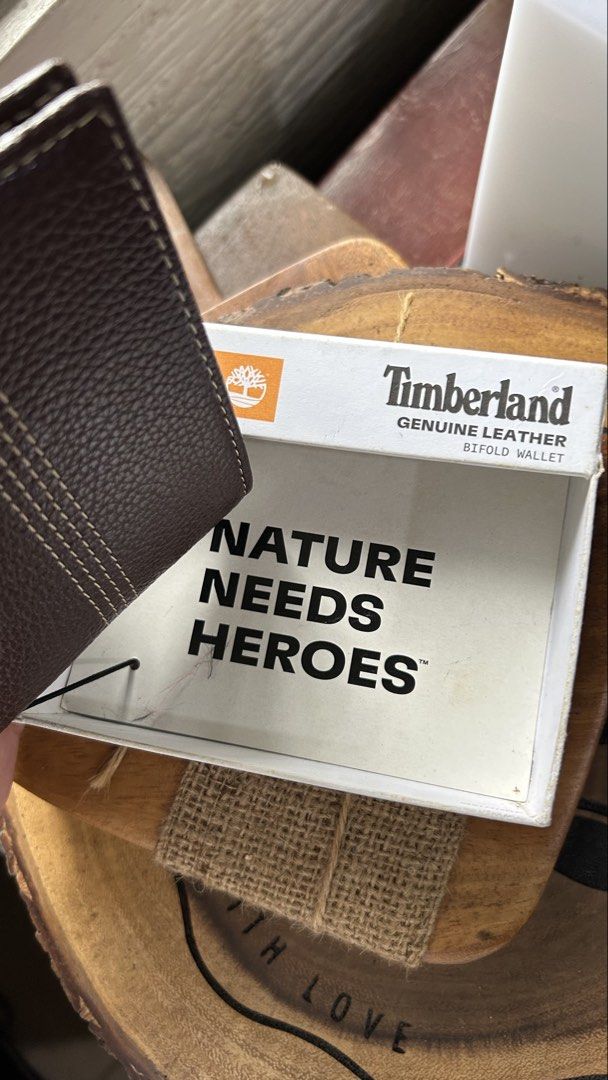 Timberland Genuine Leather Bifold Wallet (Category: Wallets & Card Holders) located in Quezon City. Submitted by mattieubahia (Listing ID 1459742466, Image 3). Description: - Genuine leather Timberland bifold wallet - Rich dark brown color - Multiple card slots for your essentials - Clear ID window for easy access - Includes original Timberland box - Ideal for everyday carry and use - Shipping fee will be handled by the buyer.