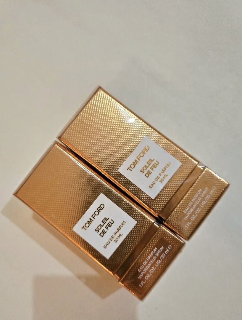 Tom Ford Soleil de Feu (Category: Fragrance & Deodorants) located in Taguig. Submitted by vhienparfumerie (Listing ID 1459801678, Image 1). Description: Tom Ford Soleil de Feu 30ml Brand new, sealed. .
