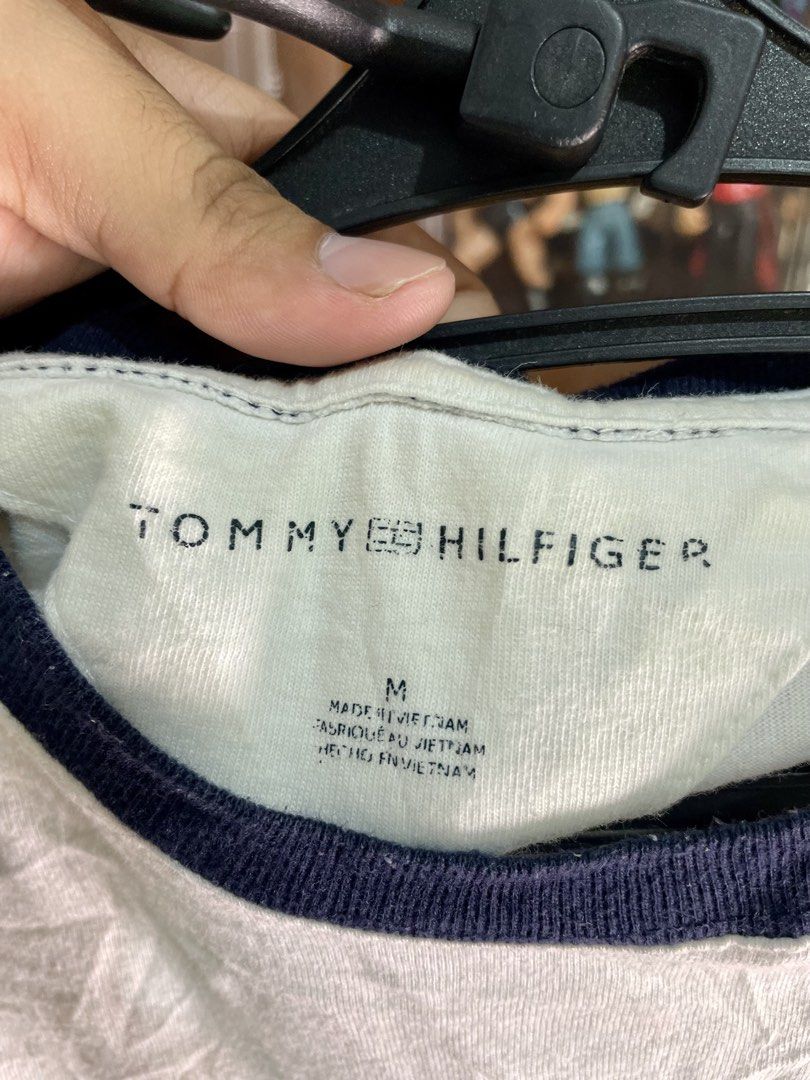 Tommy Hilfiger (Category: Tshirts & Polo Shirts ) located in Davao. Submitted by the_rare_hustla (Listing ID 1459718432, Image 3). Description: TOMMY HILFIGER Issue Washable Stain Need Wash Only Color rate 10/10 Width - 20 Length - 25 Size M on tag Fit To Med-Large Dm If Interested!.