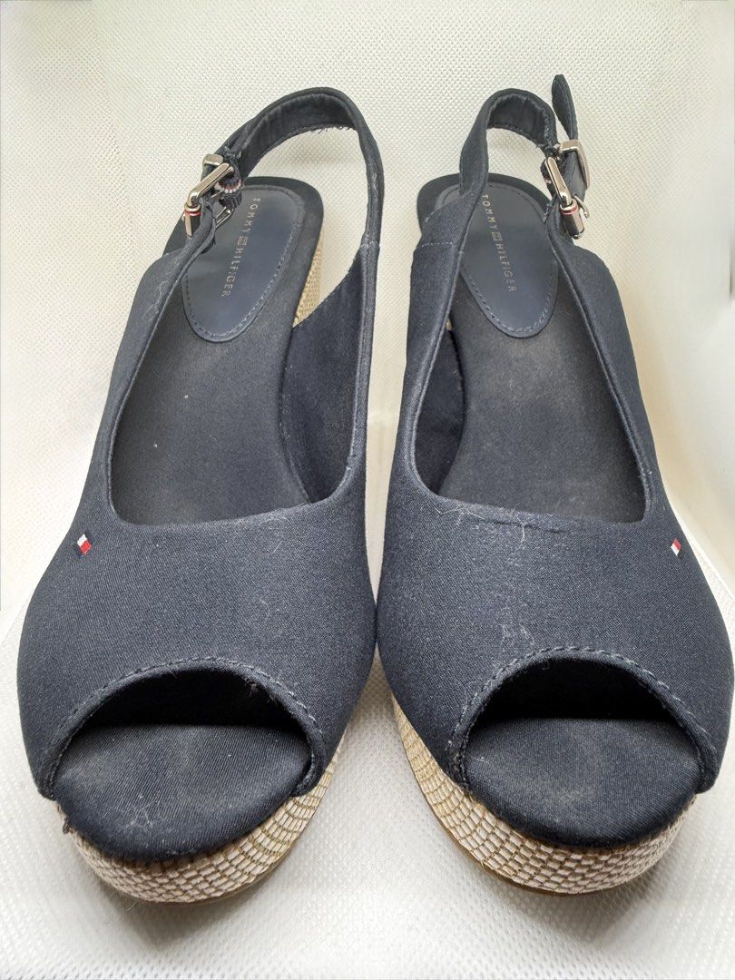 Tommy Hilfiger Wedge Sandals (Category: Wedges) located in Manila. Submitted by wildriver_291bde (Listing ID 1459889503, Image 3). Description: 👡 TOMMY HILFIGER WEDGE SANDALS Original price: £85 💰 Selling for ₱5,500 only • Used once • Size: EU 38 | UK 5 | US 7.5 • Excellent condition.