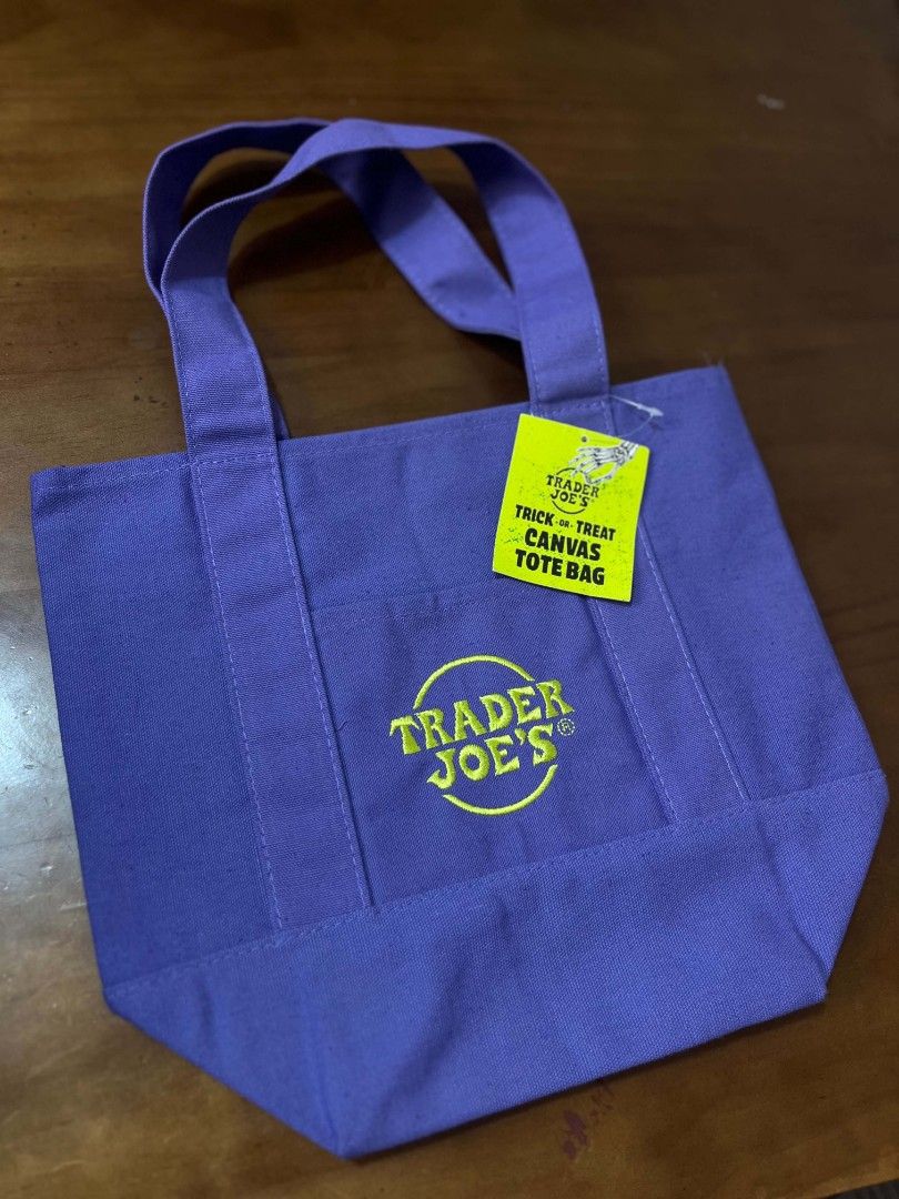 Trader Joe's Mini Canvas Tote Bag - Various Prints (Category: Tote Bags) located in Manila. Submitted by jeyohese (Listing ID 1459814966, Image 2). Description: - Cute mini canvas tote bags from Trader Joe's. - Available in several colors and designs. - Ideal for groceries, errands, or carrying essentials. - Made with durable canvas material..