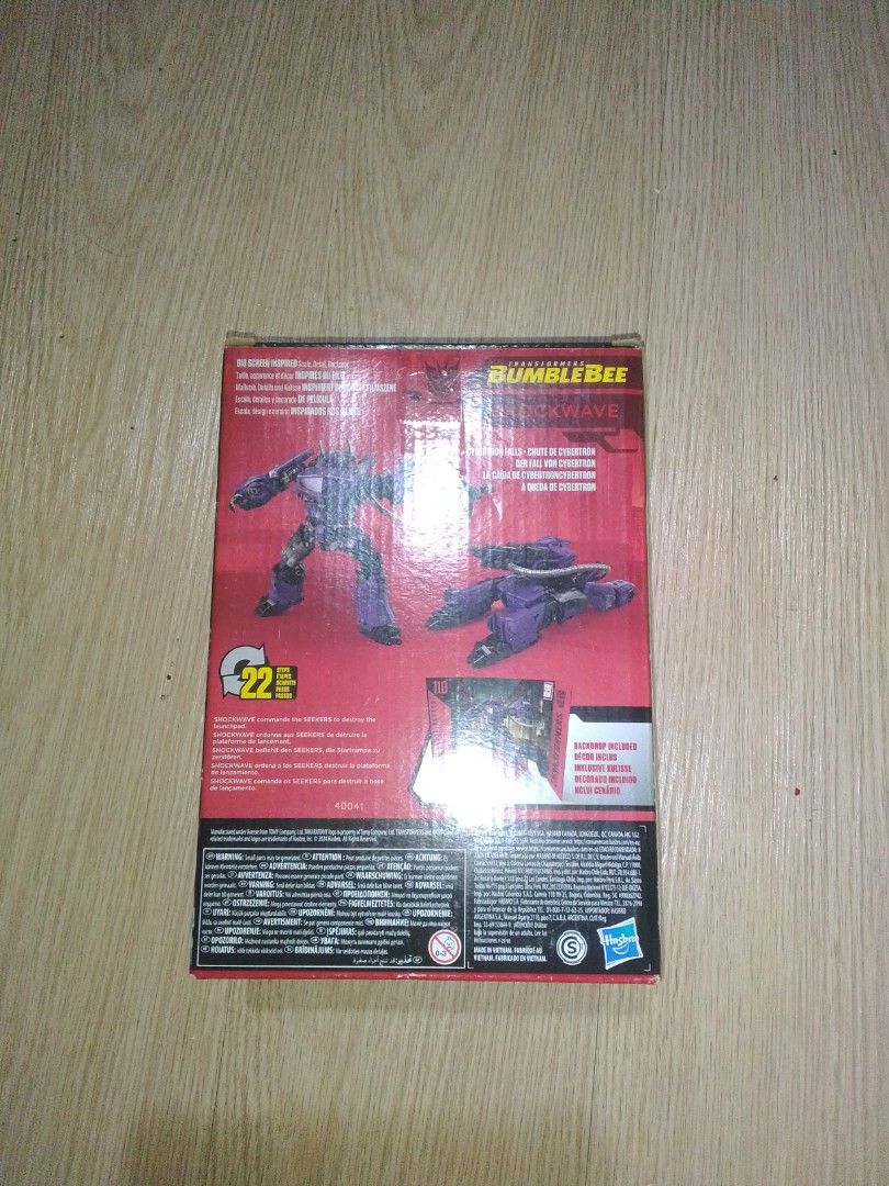Transformers Studio Series 110 BB Shockwave (Category: Figurines & Statues) located in Manila. Submitted by zenfish.8a8bb6 (Listing ID 1459832108, Image 2). Description: Selling Transformers Studio Series 110 Shockwave (Bumblebee) Description - original made from Hasbro - good condition, unopened box - accessories: fusion cannon (original) and hose - no damaged and issue with box and instructions what you see is what you get PAYMENT MODE: GCASH, 