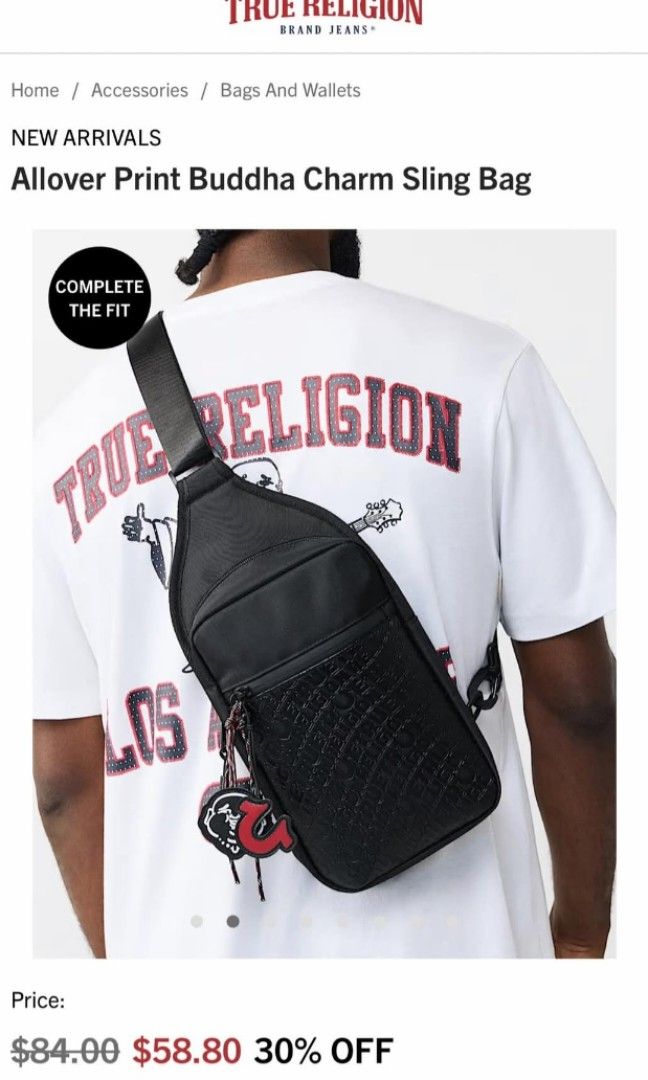 True Religion Mens Bag (Category: Sling Bags) located in San Pablo. Submitted by brandedandmore (Listing ID 1459870023, Image 2). Description: Brandnew Original with Tag. True Religion Mens Body Bag. Us bought..