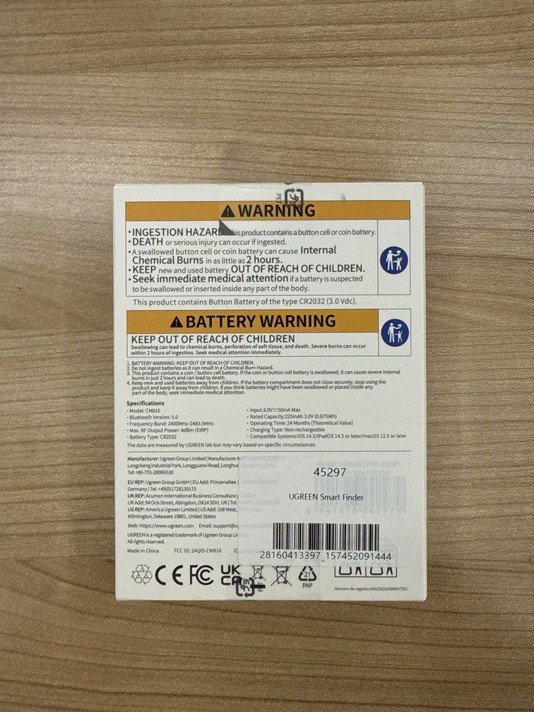 UGREEN Smart Finder 1-Pack (Category: Other Accessories) located in Quezon City. Submitted by hotskittles9 (Listing ID 1459786639, Image 2). Description: Brand new never been opened.