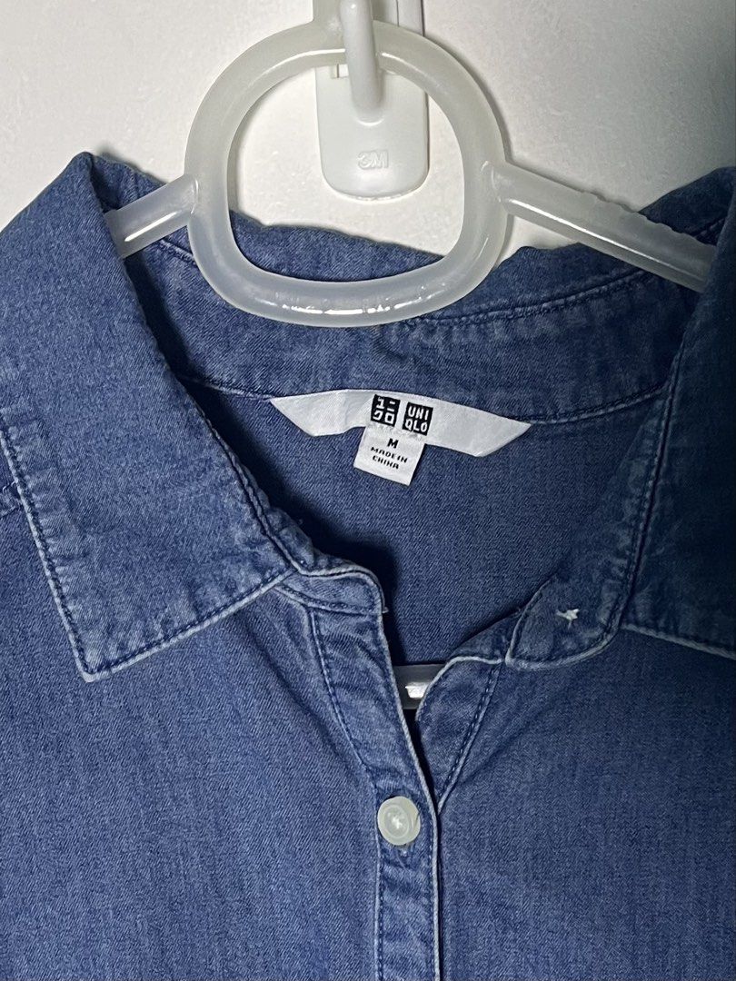 Uniqlo denim dress (Category: Dresses) located in Manila. Submitted by lulu.coco (Listing ID 1459796106, Image 3). Description: • Barely used • Last price posted, low ballers will not be entertained • For shipping only. Add 50 for m.m, 120 outside m.m • Gcash or BDO.
