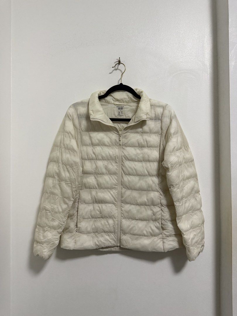 Uniqlo Pufftech Puffer Jacket (S) (Category: Coats, Jackets and Outerwear) located in Quezon City. Submitted by daiannic (Listing ID 1459829763, Image 1). Description: Uniqlo Pufftech Puffer Jacket (S) • P1500 only; retails for P3k+ • used once only • in color white; color is very nice in person • size S on tag • MOP: GCash / BDO Last price posted!!! Will not entertain low ballers. No haggling please. Item is in excellent condition. RFS: Declutte