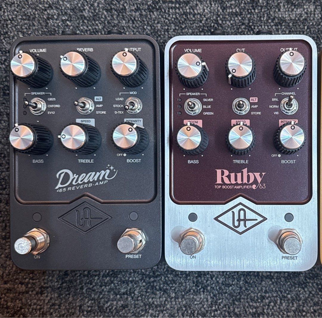 Universal Audio Dream Ruby (Category: Music Accessories) located in Singapore. Submitted by guitaremerge (Listing ID 1457361239, Image 1). Description: Selling 2 under utilised pedals. UA Dream UA Ruby Each $450. Bundle deal $900 Comes with box Message to arrange for appt..