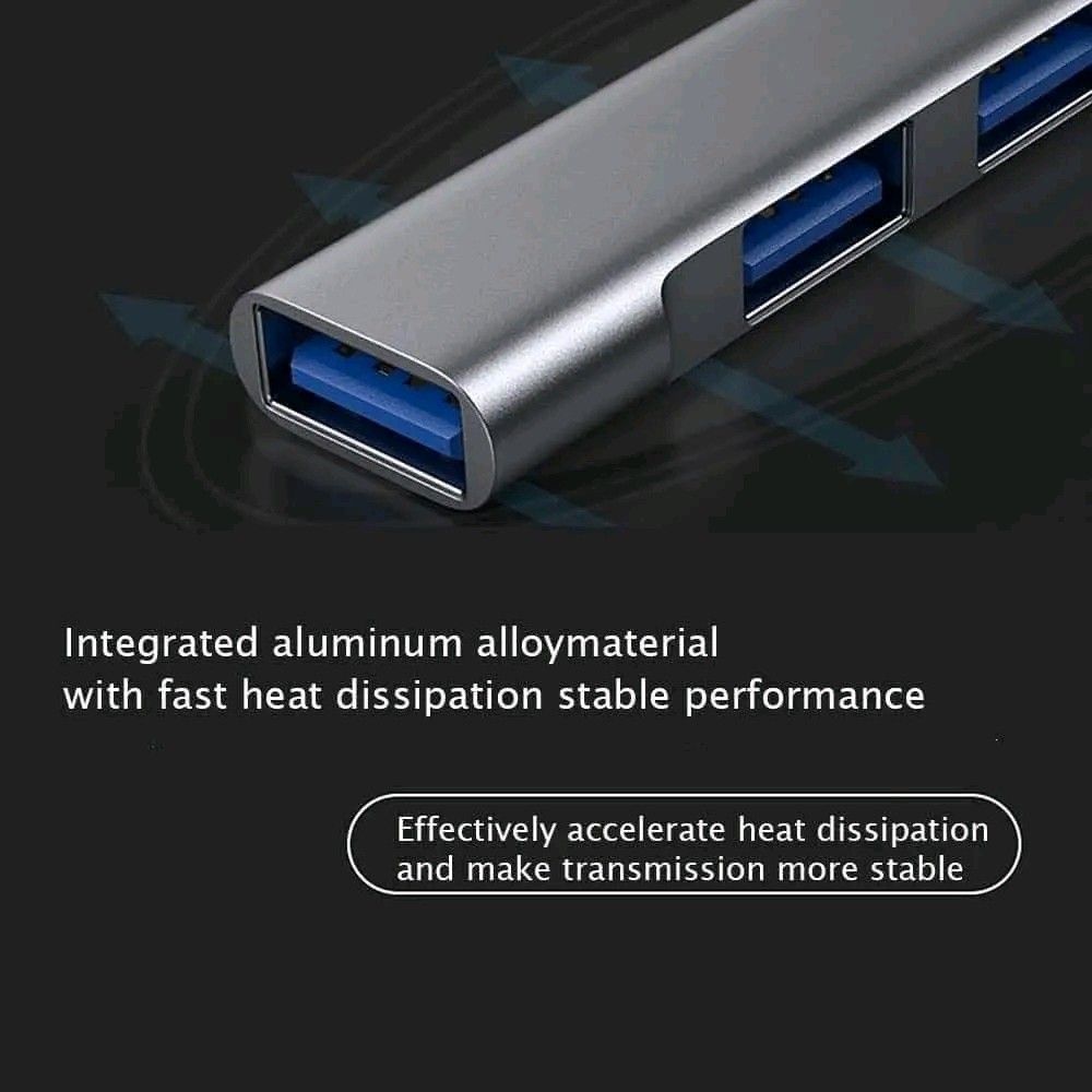 USB C Hub 3.0 Adapter Multiport Splitter for Laptop (Category: Other Accessories) located in Manila. Submitted by marvieobordo (Listing ID 1459859245, Image 3). Description: - Expand your laptop's connectivity with 4 additional USB ports. - Features 1 high-speed USB 3.0 port and 3 standard USB 2.0 ports. - Durable aluminum alloy casing for efficient heat dissipation and stable performance. - Easily connect your keyboard, mouse, external hard driv