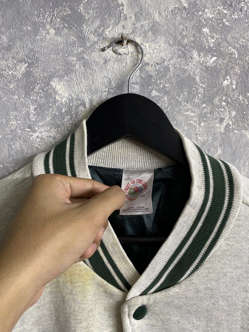 Vintage Calvin Klein Varsity Jackey (Category: Coats, Jackets and Outerwear) located in Pasig City. Submitted by lumangkamisa (Listing ID 1459842114, Image 3). Description: Large Semi trash condi (stains & holes).