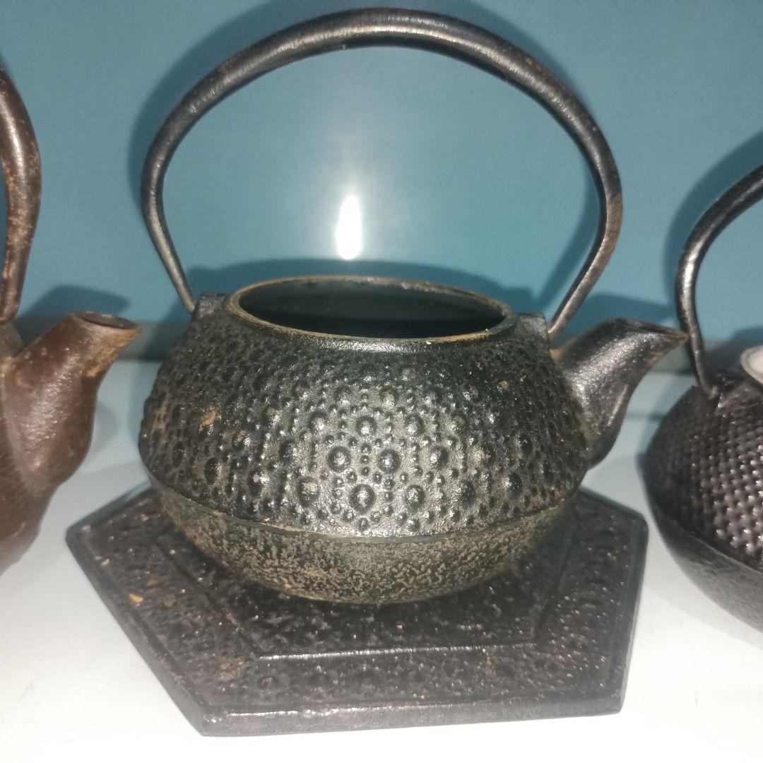 Vintage Cast Iron Teapots P250 each (Category: Cookware & Accessories) located in Munoz. Submitted by larryc1212 (Listing ID 1459822338, Image 3). Description: - Authentic vintage cast iron teapots - P250 each - Classic, rustic design - Ideal for brewing tea or as decorative pieces - Some include matching coasters - Adds a touch of vintage charm to any space - Perfect for tea enthusiasts and collectors Disclaimer: Item may include some scratches 