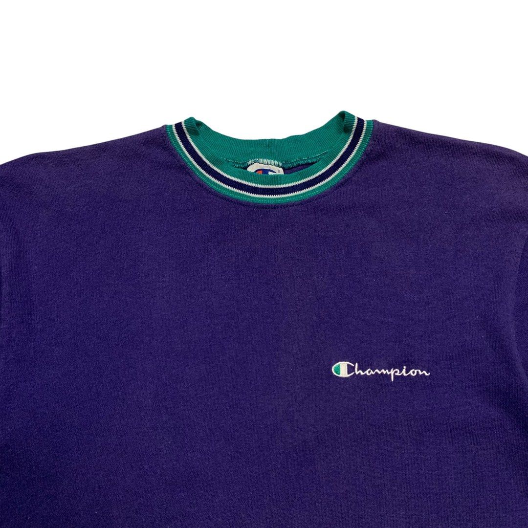 Vintage Champion Ringer Shirt (Category: Tshirts & Polo Shirts ) located in Baguio. Submitted by thesecretshop_ph (Listing ID 1459799880, Image 3). Description: Size: Medium Lenght: 27” Width: 20” Issues: - .