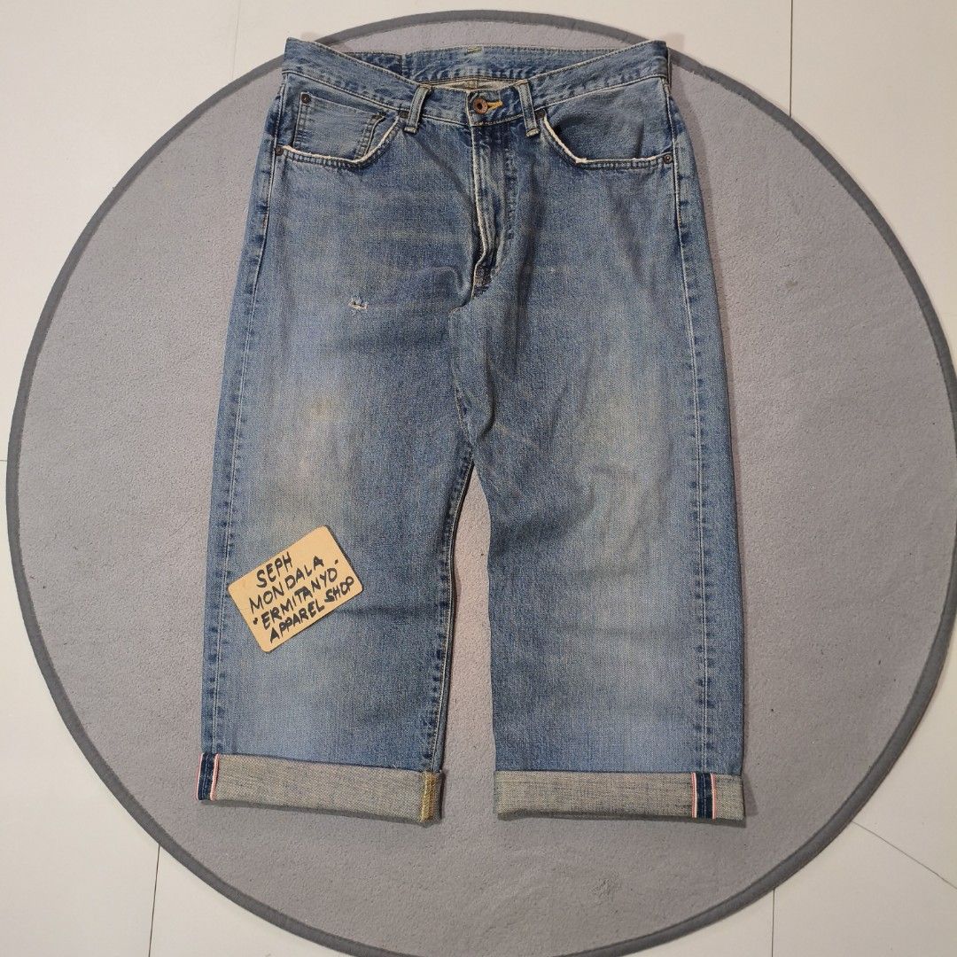 Vintage Edwin 505X selvedge jeans (Category: Jeans) located in Calatrava. Submitted by ermitany0 (Listing ID 1459824059, Image 1). Description: vintage Edwin 505X selvedge jeans Size: 32 Length: 33.5" Hem: 9.5" Front rise: 12" thigh: 13" issue: Cut hem, cut sa inner pocket, minor stain, please check photos for more details ✅ location: Negros Occidental PM if interested 📩📩📩📩.