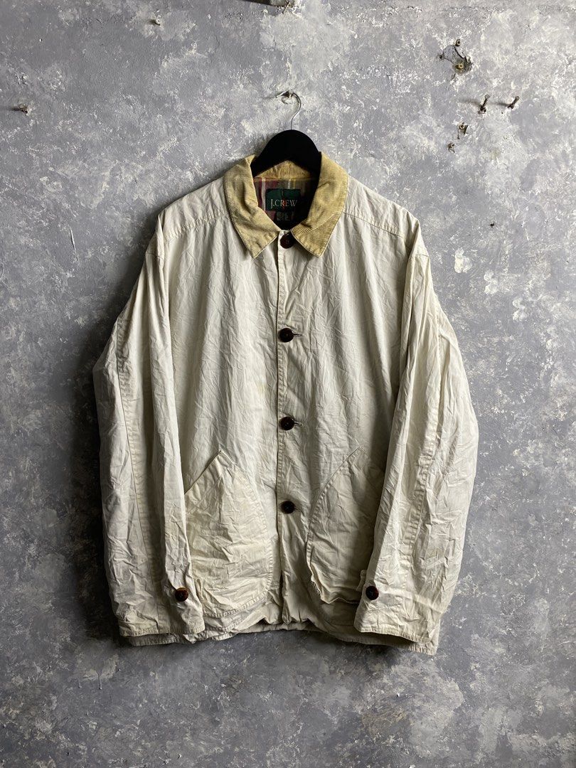 Vintage J Crew Barn Chore Jacket (Category: Coats, Jackets and Outerwear) located in Pasig City. Submitted by lumangkamisa (Listing ID 1459840018, Image 1). Description: Tall Large Flaw some stains.