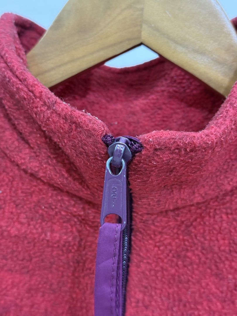 Vintage Jack Wolfskin Polar System Fleece Pullover Red Size M (Category: Coats, Jackets and Outerwear) located in Baguio. Submitted by printings_ (Listing ID 1459812971, Image 3). Description: - Red Jack Wolfskin fleece pullover - Features a quarter zip design - Chest pocket was removed - Made from soft and warm material - Ideal for outdoor adventures or everyday casual wear - Jack Wolfskin logo prominently displayed on the chest - Tag size: Asia
