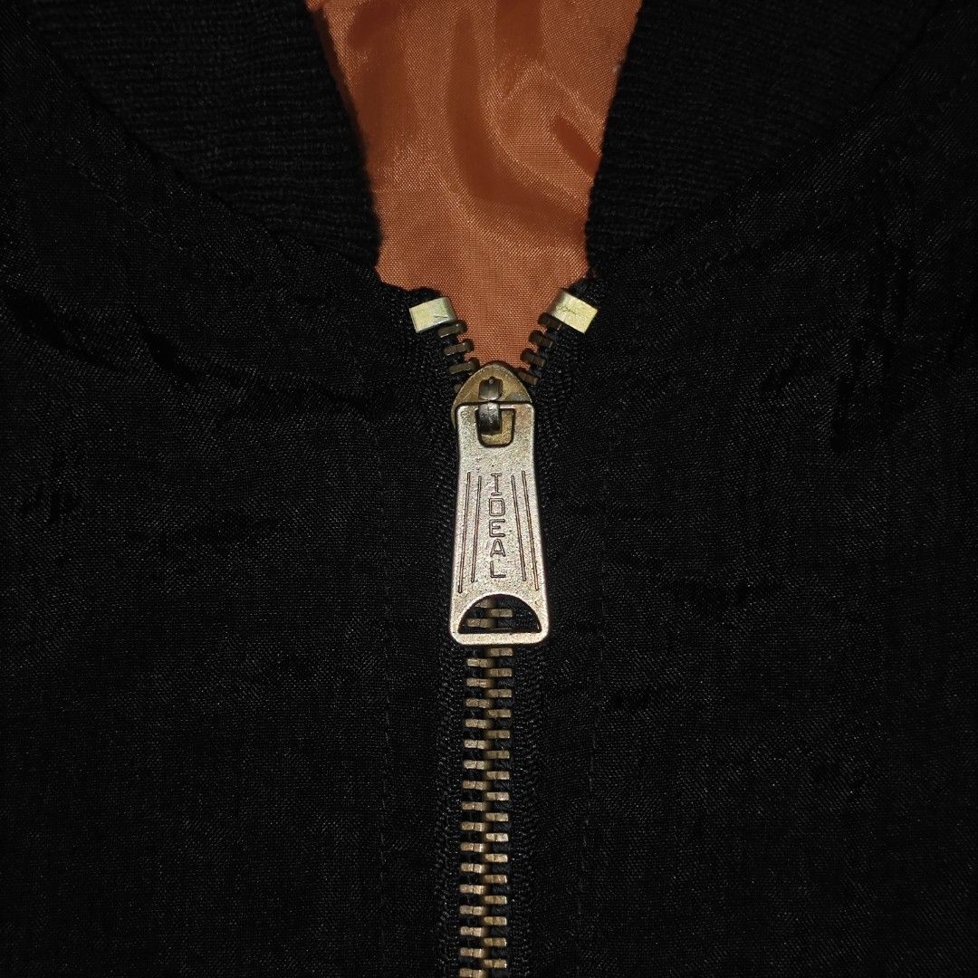 Vintage MA-1 Flight Bomber Jacket (Category: Coats, Jackets and Outerwear) located in Tanay. Submitted by polothriftedit (Listing ID 1459847227, Image 2). Description: No issue Excellent condition Color rate: 10/10 Ideal zipper Nylon material No loose stitches, no distressing dimes: width: 23.25" length: 25.5" no return, no exchange, no refund [ pwede tumawad kahit walang kasalanan ].