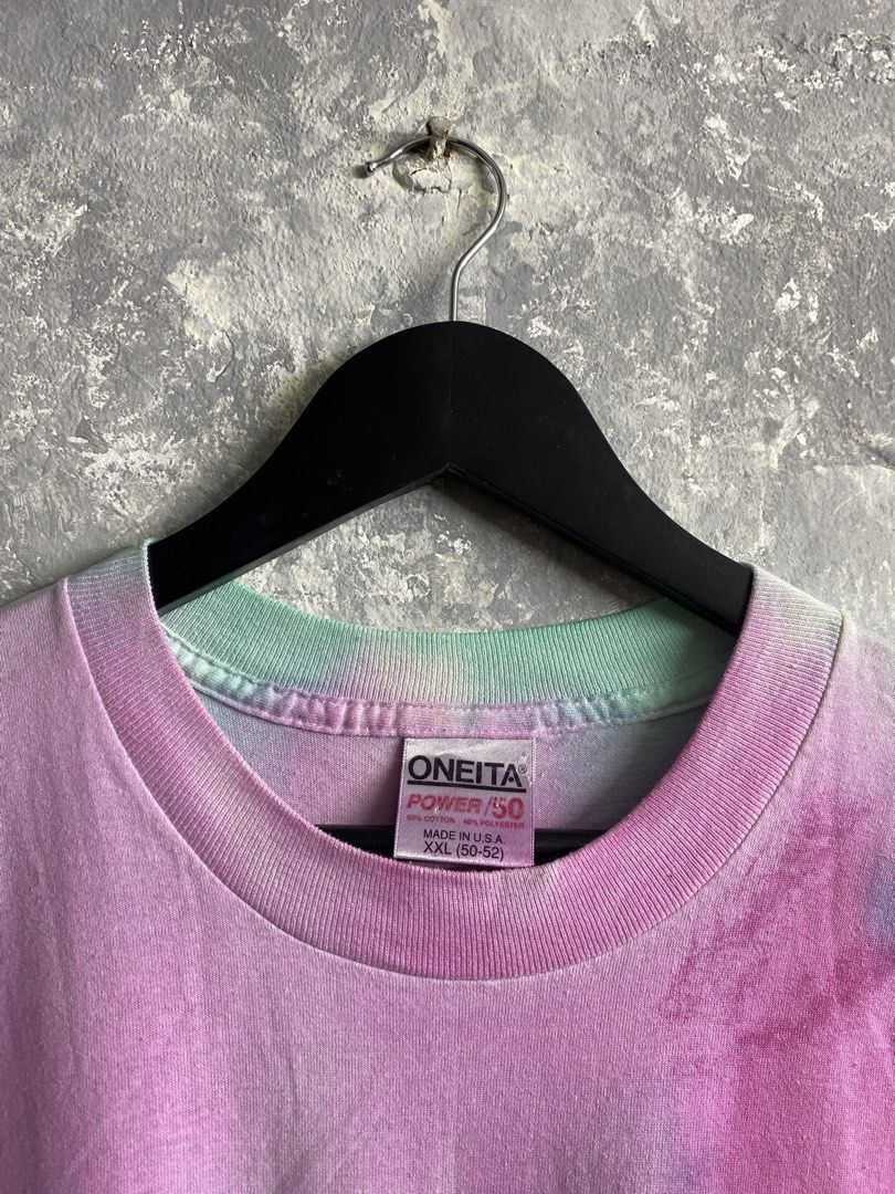 Vintage Oneita Tie Dye (Category: Tshirts & Polo Shirts ) located in Pasig City. Submitted by lumangkamisa (Listing ID 1459849703, Image 3). Description: 2XL oneita, single stitch.