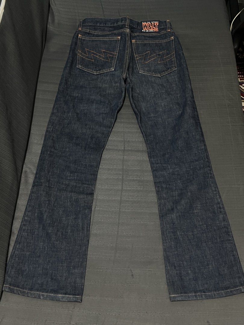 W&LT Wild & Lethal by Walter Van Beirendonck (Category: Jeans) located in Marikina City. Submitted by lastclass (Listing ID 1459802777, Image 2). Description: Send me an offer Price: ₱3,500 + SF (LALAMOVE OR J&T) 📍Marikina City Size: (Inches) - 26 on tag - 37.5 Length - 28.5 Inseam - 9 Waist - 8 Hem Archive fashion jeans raw jeans ballhog hedi dior japanese brand walter beirendonck pukpuk wild and lethal wild & lethal w.&l.t..