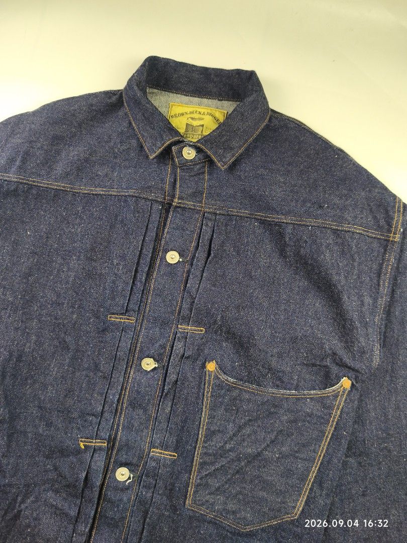 Warehouse & co. - brown-duck & digger - denim blouse jacket rinsed (Category: Coats, Jackets and Outerwear) located in Manila. Submitted by corner_finds (Listing ID 1459756964, Image 3). Description: size 40 on tag pit to pit 21.4' length 25.5' shoulders 21.5' sleeve length 23.7' no flaws 9.5/10 condition no inclusions item only 18,499+sf can send more photos upon request dm.