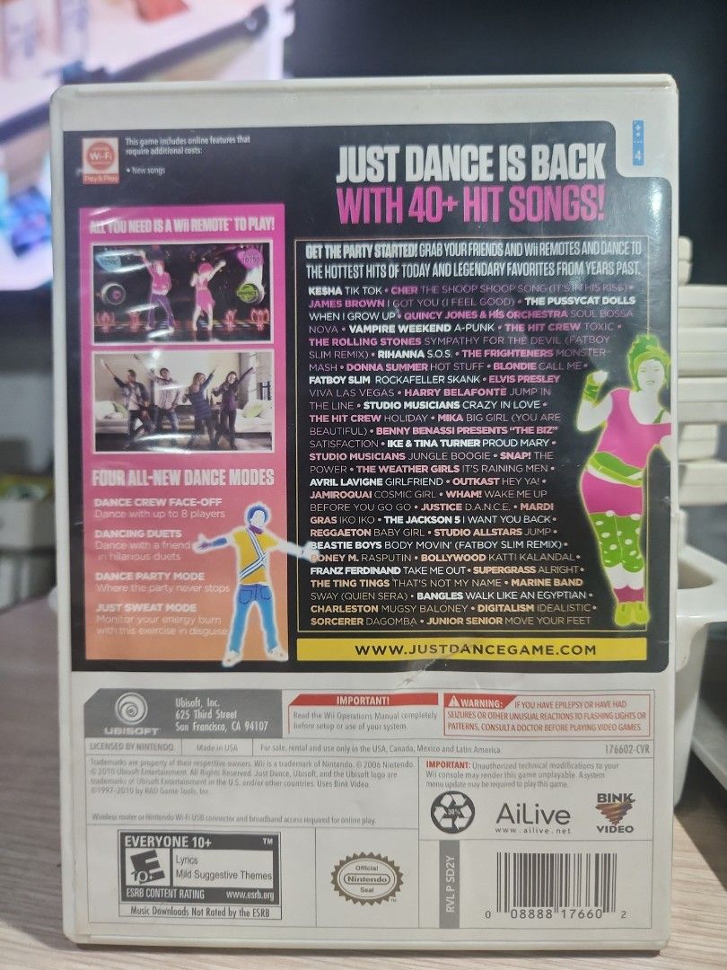 Wii Just Dance 2 (Best buy edition) (Category: Nintendo) located in Quezon City. Submitted by gwift (Listing ID 1459812383, Image 2). Description: price based on gameye app or ebay sold listings. x50 tested working video games posted. will give a 5% discount for purchases 20k and up prices are subject to change on the day the game is to be paid due to price fluctuation..