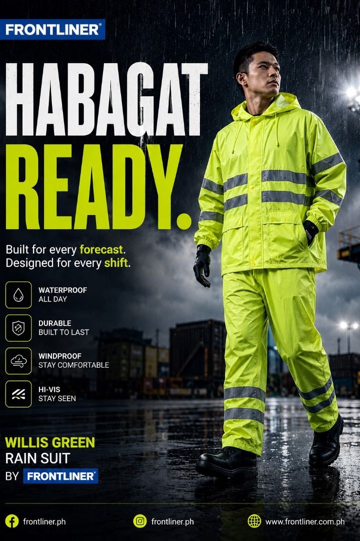 WILLIS RAIN COAT (Category: Construction Tools & Equipment) located in Pasig City. Submitted by cruzmia.825 (Listing ID 1459700219, Image 1). Description: ✅ Guaranteed lowest price ✅ Quality products ✅ Big discount for bulk orders ✅ 100% LEGIT TRUSTED SUPPLIER! ✅ With Complete Legal Documents ✅ BIR Registered We Supply All Kinds Of PPE Supplies, Raincoat, Hard Hat, Cooler Box, Plastic Trash Bin, Road Barriers, Kayak Boats, Crystal Kayak, Traffic 