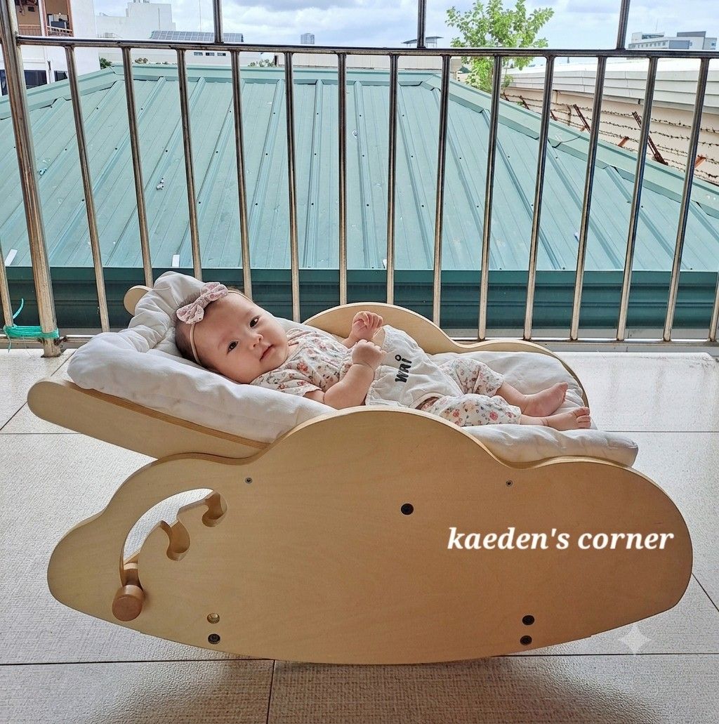 Withi Baby Rocker (Category: Infant Playtime) located in Cebu City. Submitted by kaedenscebu (Listing ID 1459786229, Image 1). Description: WITHI Wooden Bouncer / Rocker ▪︎Age suitable : Newborn upto 6yrs old ▪︎ Multi function 3n1 ▪︎Ergonomic Multi angle adjustment ▪︎Safety harness ▪︎Detachable & washable cushion seat ▪︎3 Adjustable height level ▪︎Made in korea ▪︎Made Solid hardwood-Birch plywood- ▪︎Srp 8k Preloved in likenew condition Loc : Mabo