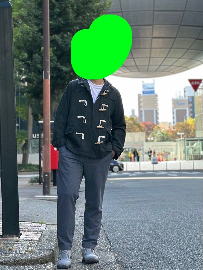 WOOL BLEND DUFFLE COAT (UNISEX) (Category: Coats, Jackets and Outerwear) located in Mandaluyong City. Submitted by TM_Closet (Listing ID 1459828817, Image 3). Description: Used once in Japan. All good and no issues.