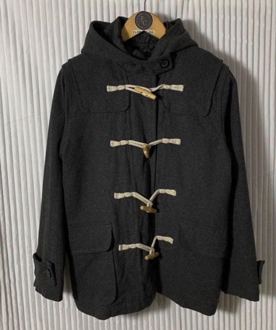 WOOL BLEND DUFFLE COAT (UNISEX) (Category: Coats, Jackets and Outerwear) located in Mandaluyong City. Submitted by TM_Closet (Listing ID 1459828817, Image 1). Description: Used once in Japan. All good and no issues.
