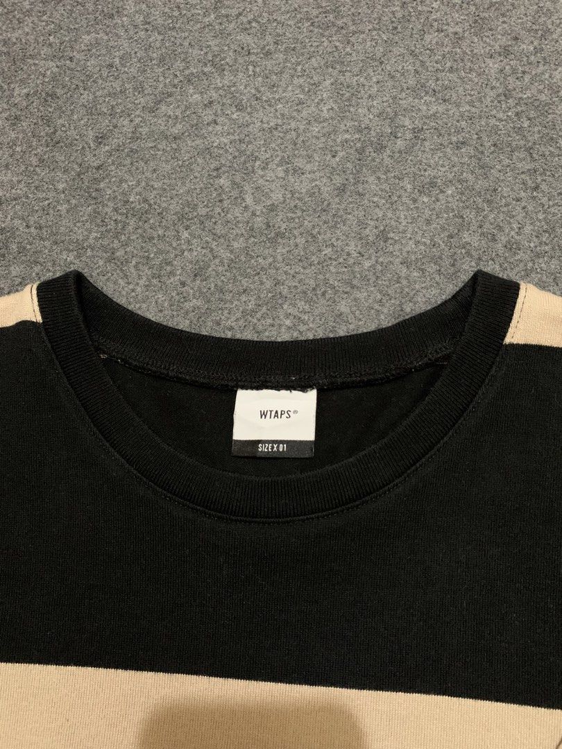 Wtaps Striped Tee (Category: Tshirts & Polo Shirts ) located in Cebu City. Submitted by famadoralt28669 (Listing ID 1459726957, Image 3). Description: Excellent condition L to XL 21x28.5 Price + sf Details posted Dm📥.