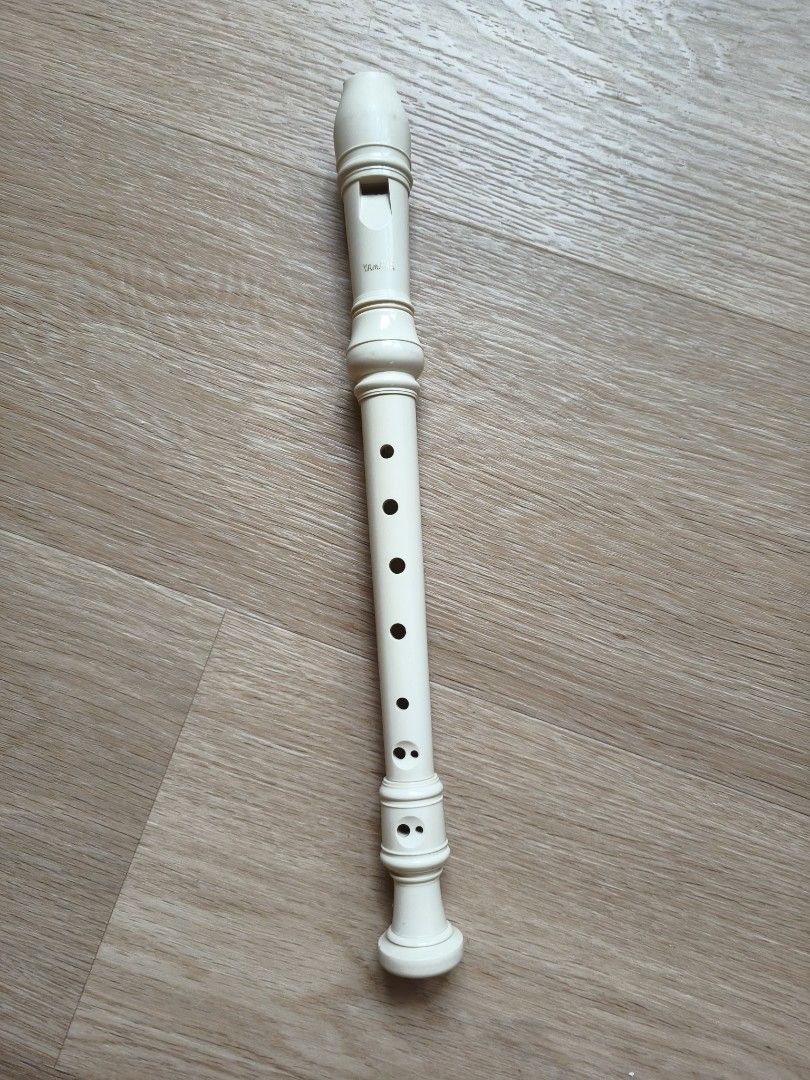 Yamaha Soprano Recorder / Flute (Ivory White) (Category: Musical Instruments) located in Bustos. Submitted by astraea_cloei (Listing ID 1459710381, Image 1). Description: Condition: Preloved / Good Condition Description: Authentic Yamaha Soprano Recorder in ivory white. Made from durable ABS resin, easy to clean, and ideal for school music classes, beginners, or casual practice. Features standard 3-piece construction for easy tuning and maintenan