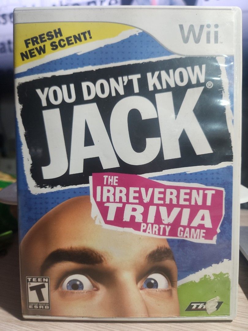 You Don't Know Jack: for Wii (Category: Nintendo) located in Quezon City. Submitted by gwift (Listing ID 1459701107, Image 1). Description: - Game: You Don't Know Jack: The Irreverent Trivia Party Game - Platform: Nintendo Wii - Gameplay: Trivia party game with classic and new question types - Features: Head-to-head mode for challenging friends - Ideal for: Game nights and social gatherings -selling based on current US market value x 50 -price su