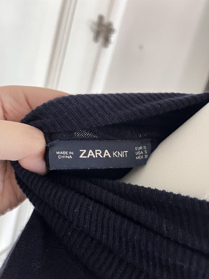 Zara knit longsleeves (Category: Longsleeves) located in Muntinlupa City. Submitted by on.repeeat (Listing ID 1459705735, Image 3). Description: Small on tag No issue Has a pearl details sa sleeves .