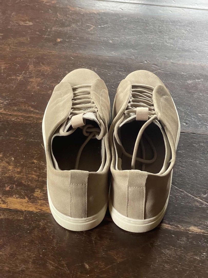Zara Lace-up trainers (Size 42) (Category: Casual Shoes) located in Cavite. Submitted by moriah.17 (Listing ID 1459713821, Image 3). Description: Zara Lace-up trainers Size 42 Sand brown Leather upper with a split suede finish. Concealed lace-up detail. Contrast sole. Worn once.