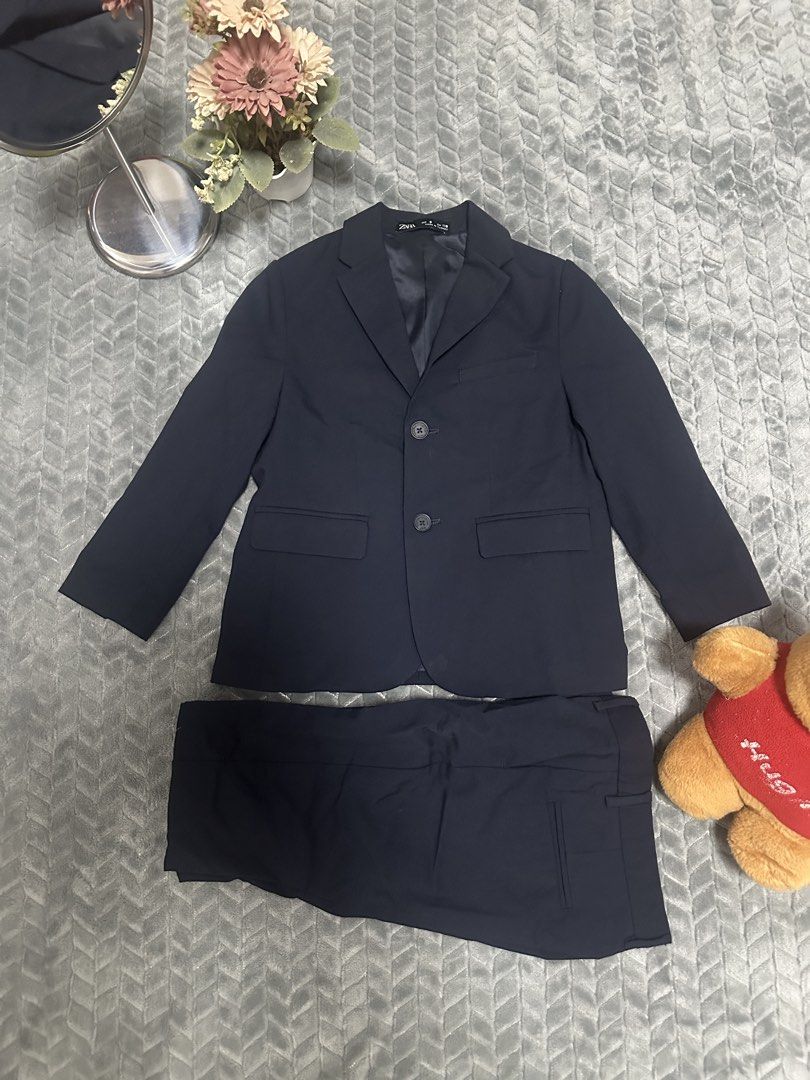 Zara Suit for Boy (Category: Babies & Kids Fashion) located in Caloocan City. Submitted by fabs_preloved01 (Listing ID 1459792323, Image 1). Description: Zar ma Suit for Boy 5-7 yrs old.