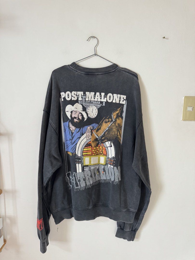 ZARA X POST MALONE SWEATER (M) (Category: Coats, Jackets and Outerwear) located in Manila. Submitted by jelogvtierrez (Listing ID 1459721393, Image 2). Description: W: 24" H: 28.5" Shipping via J&T.