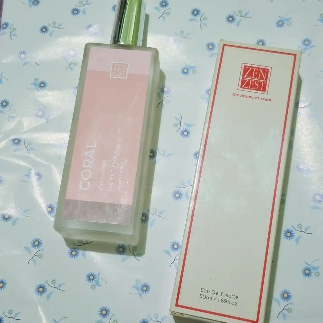 ZENZEST CORAL (Category: Fragrance & Deodorants) located in Pasig City. Submitted by santosraym55455 (Listing ID 1459807760, Image 2). Description: -Zenzest Coral original perfume -orig price 310 -rfs: gift, I have too many perfumes -Only used once for smell test -no issues 📍PASIG.