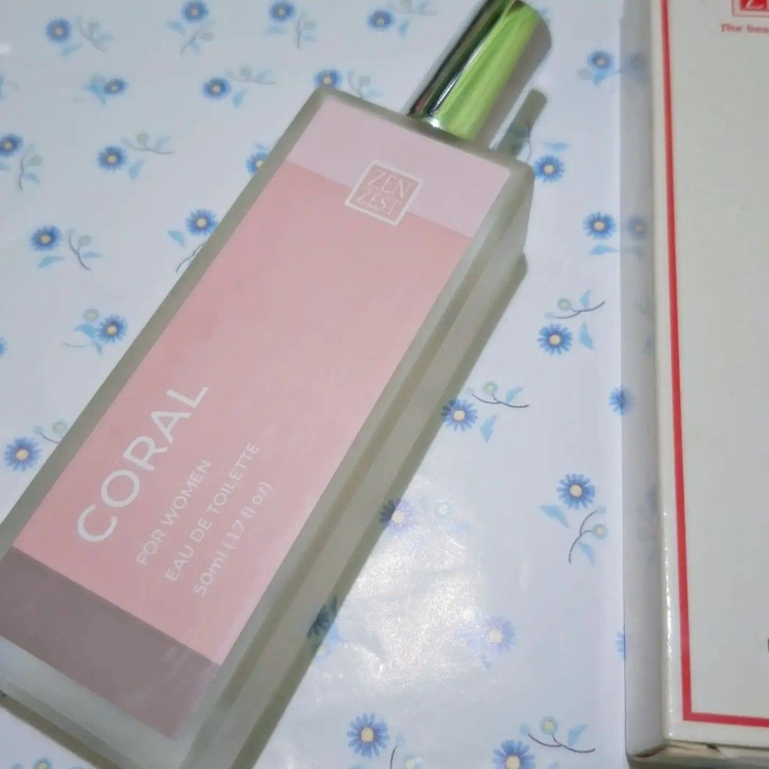 ZENZEST CORAL (Category: Fragrance & Deodorants) located in Pasig City. Submitted by santosraym55455 (Listing ID 1459807760, Image 1). Description: -Zenzest Coral original perfume -orig price 310 -rfs: gift, I have too many perfumes -Only used once for smell test -no issues 📍PASIG.