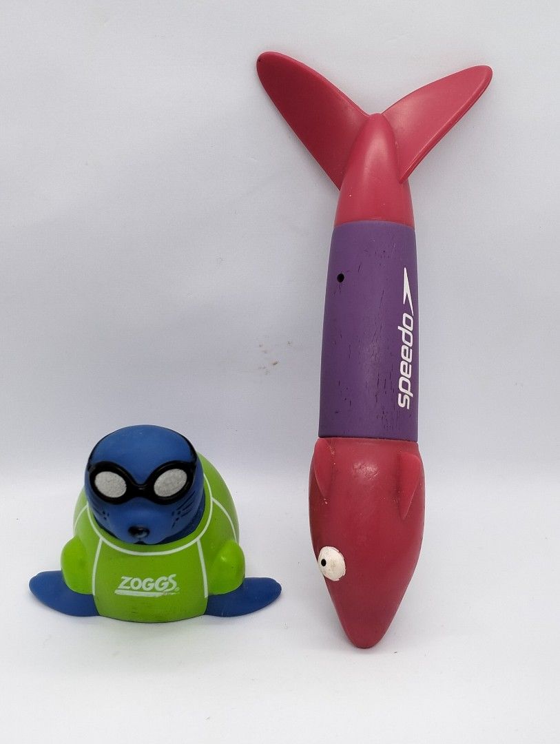 Zoggs and Speedo Diving Toy (Category: Water Sports) located in Baguio. Submitted by toys_of_yesteryear (Listing ID 1459882954, Image 1). Description: LOCATION: Baguio City PRICE: ✅Zoggs Seal - 400.00 each + sf ✅Speedo - 400.00 + sf DESCRIPTION: 👉 Zoggs and Speedo Diving toy. Designed to sink to the bottom of swimming pool so children practice diving & build water confidence CONDITION: 👉 Used, no flaws 👉 Item description is subjective so buyer