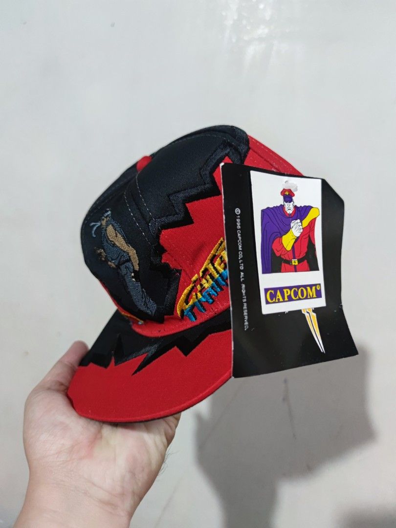 1996 Street Fighter 2 Vintage Cap RYU (Category: Caps & Hats) located in Tanay. Submitted by tykezz (Listing ID 1460090523, Image 3). Description: FOR SALE: YOUTH SIZE This is a vintage 1996 Capcom Street Fighter II snapback cap featuring character embroidery and a jagged-edge brim design. TANAY RIZAL #streetfighter2 #vintagescap #TYKEZZ #THRIFTMO #batang90s #collectibles #highlightseveryone #followerseveryone.