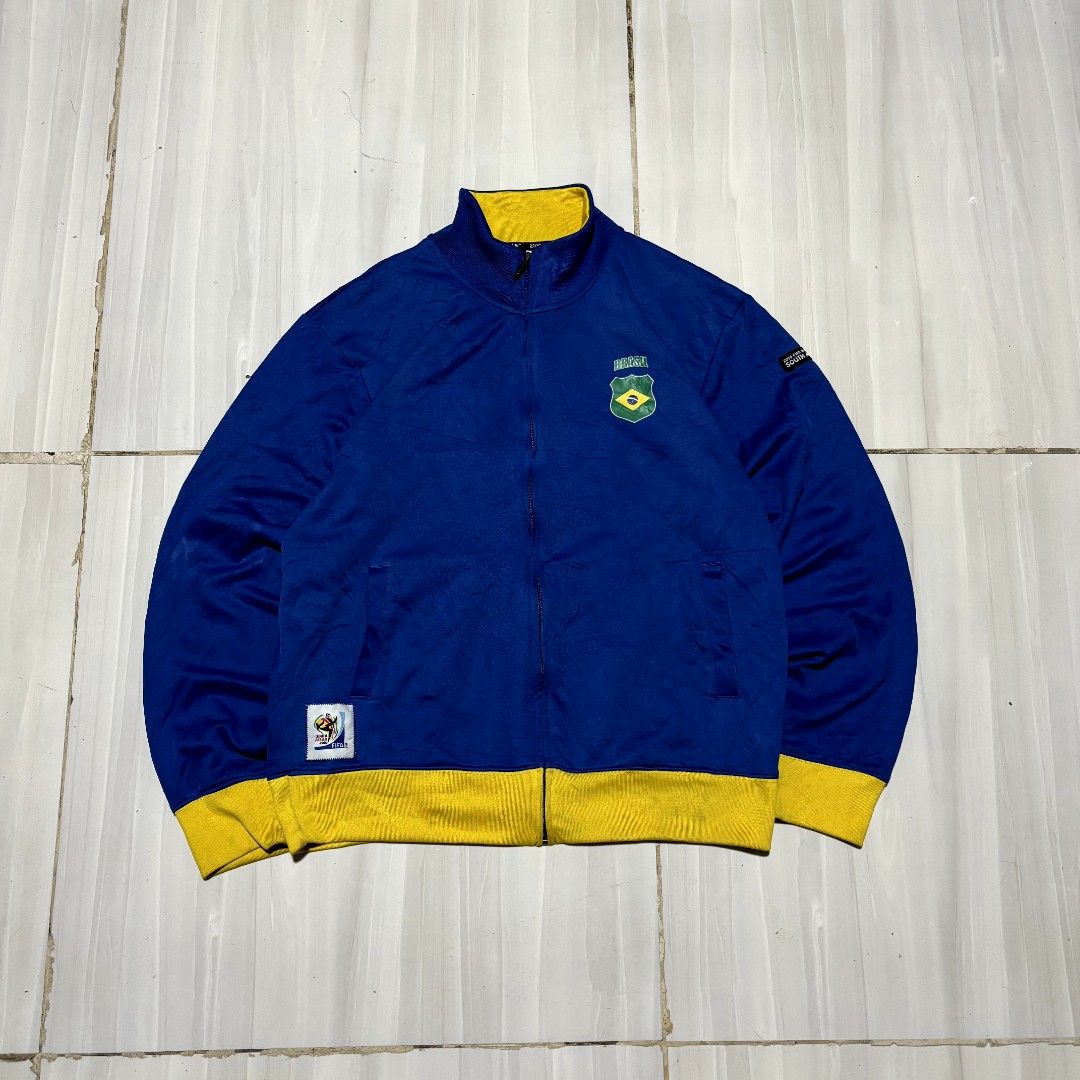 2010 FIFA BRASIL TRACK JACKET (Category: Activewear) located in Pasay City. Submitted by turthrift (Listing ID 1460058148, Image 1). Description: W24 L27.