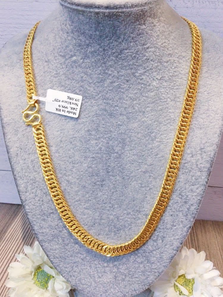 24k HongKong gold necklace (Category: Necklaces) located in Manila. Submitted by bhelgoldseller2ndaccount (Listing ID 1459962764, Image 3). Description: New!!✨New!!✨New!! Authentic 24k HongKong Golds 💯pawnable/naisasanla 💯with high appraisal rate 💯good investment 💯Direct supplier price 👉OPEN for resellers 🌺please take time to evaluate their actual sizes and grams 👉Best panggift for all occasions ✅ Sold per grams not per piece Kya lowest pr